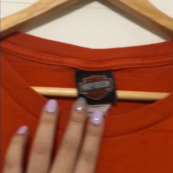 Orange Harley Davidson vintage tee - Picture 3 of 3